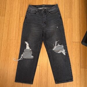 Wild Fable Distressed Black Jeans 8